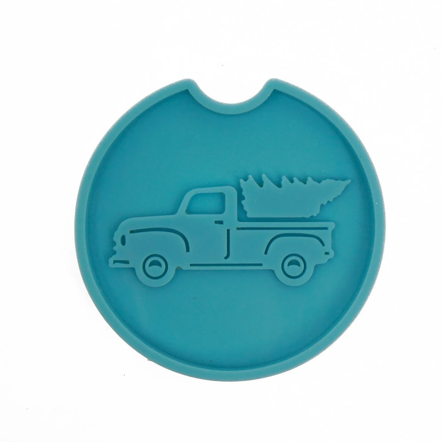 1 piece Blue Silicone Car Cup Coaster Mold Truck Pattern Coaster Molds DIY Hand Craft Gift 10364157