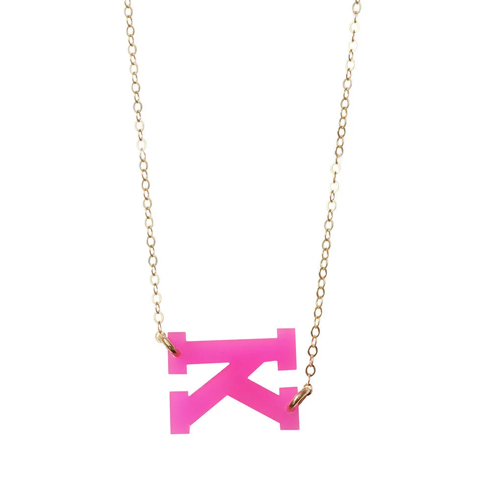 Acrylic Varsity Necklace (WS)