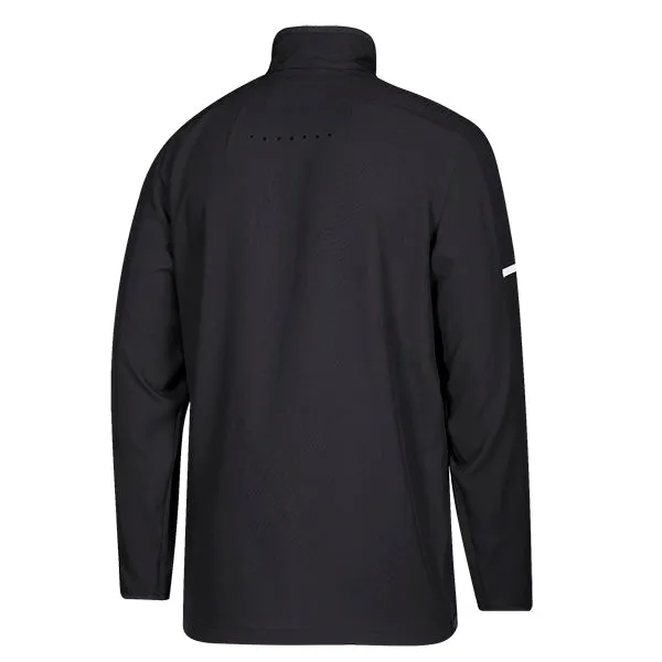 adidas Men's Black/White Team Iconic Long Sleeve Quarter Zip