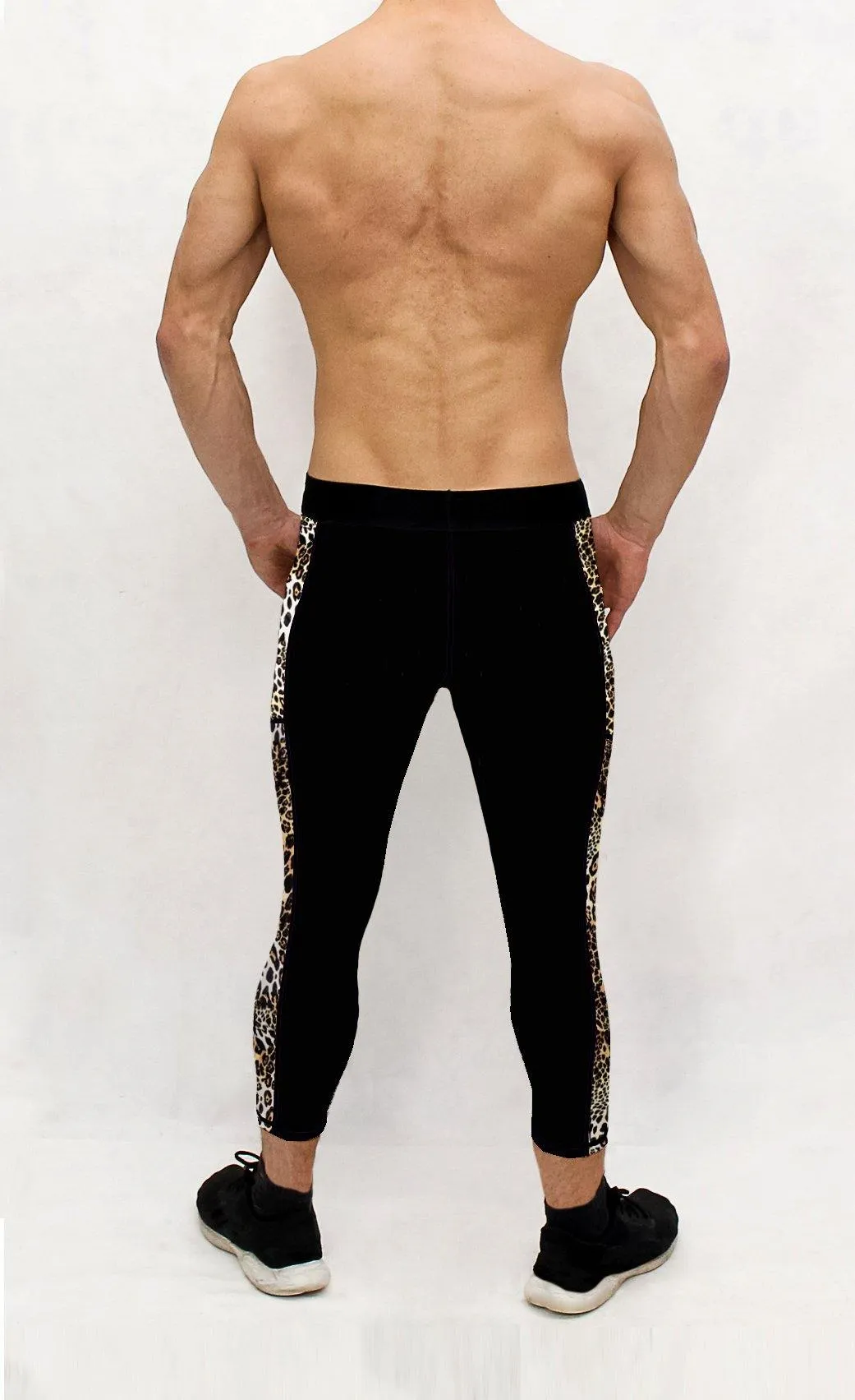 African Leopard Men's Pocket Tights