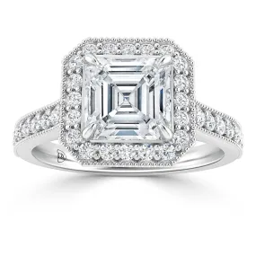 Angelica - Platinum - Asscher