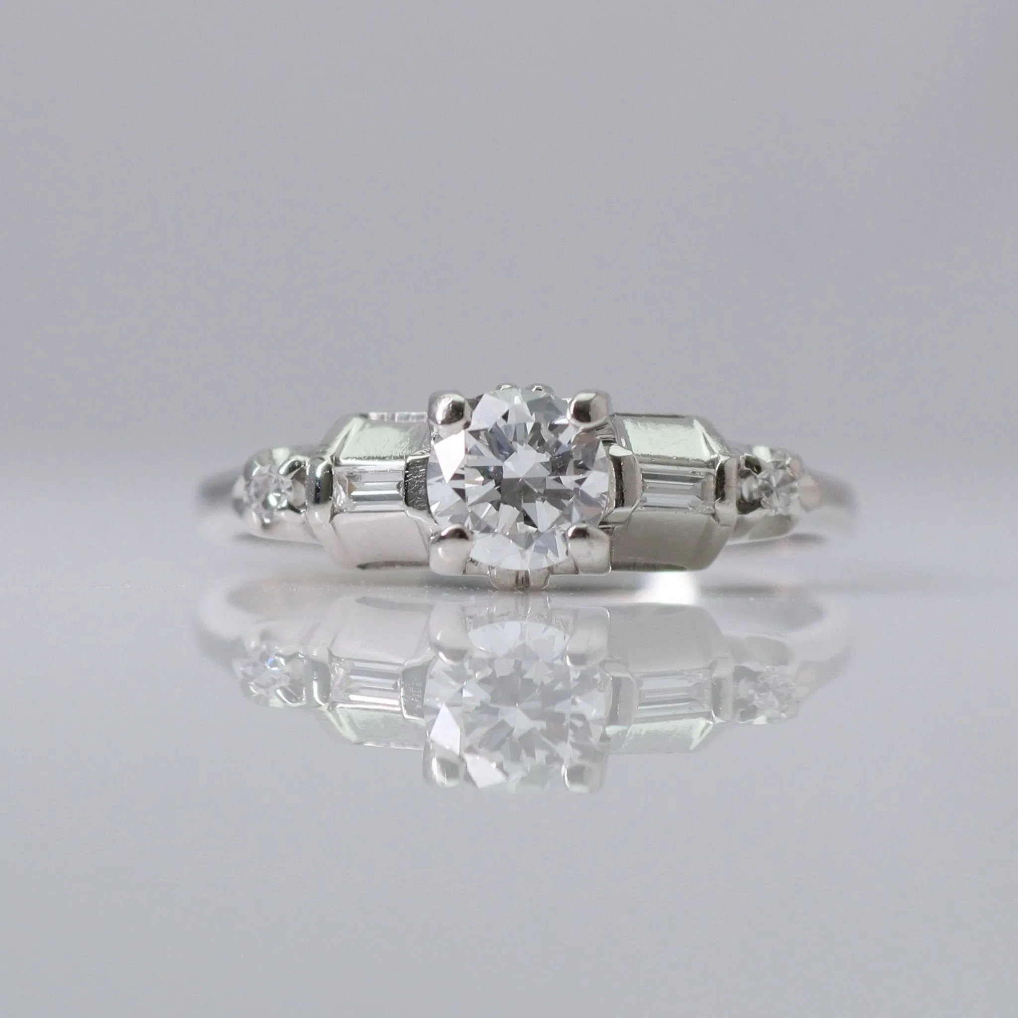 Art Deco Diamond Solitaire Ring