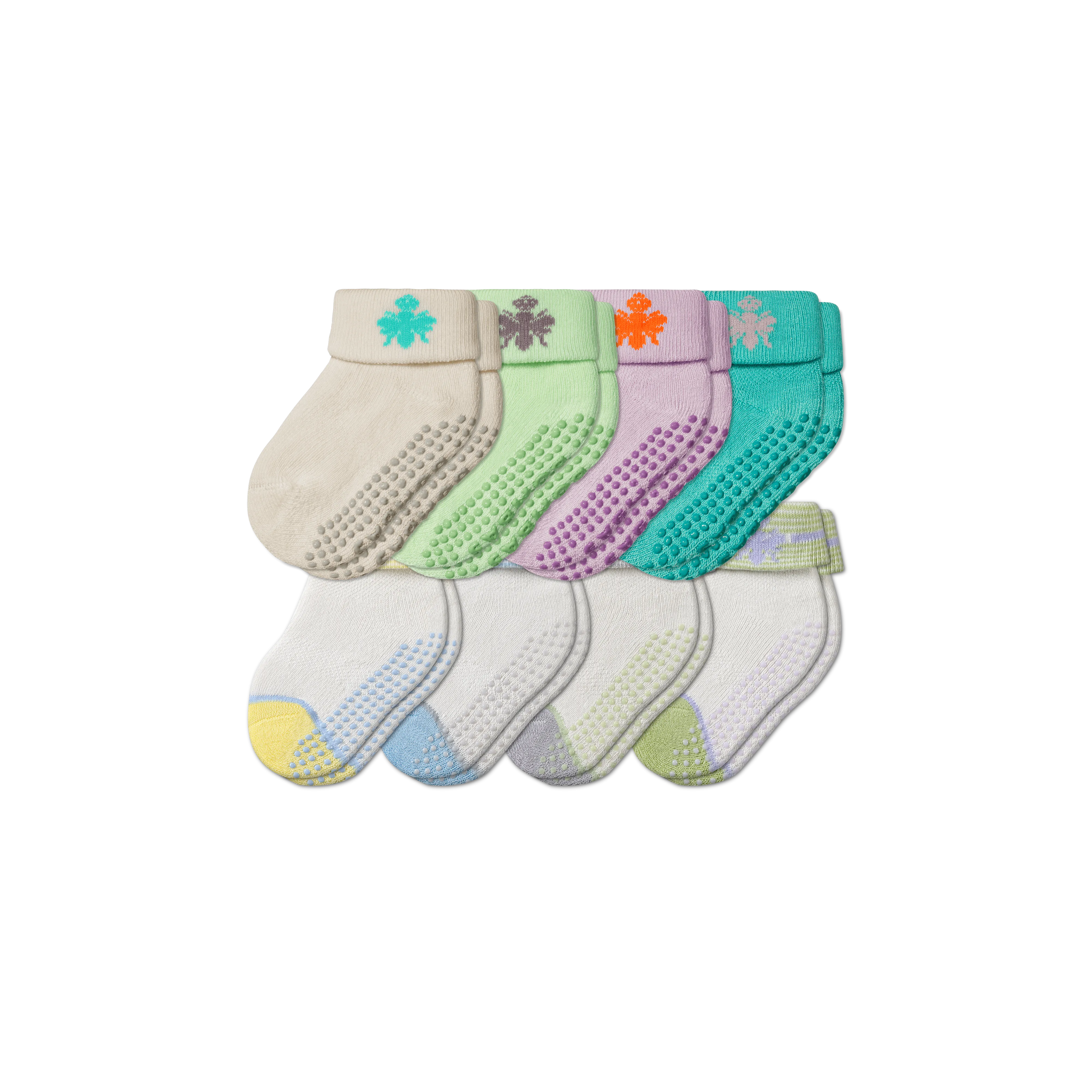 Baby Gripper Socks 8-Pack (6-12 Months)