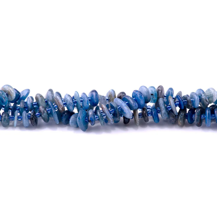 Blue Kyanite 5x8mm Chip - 15-16 Inch