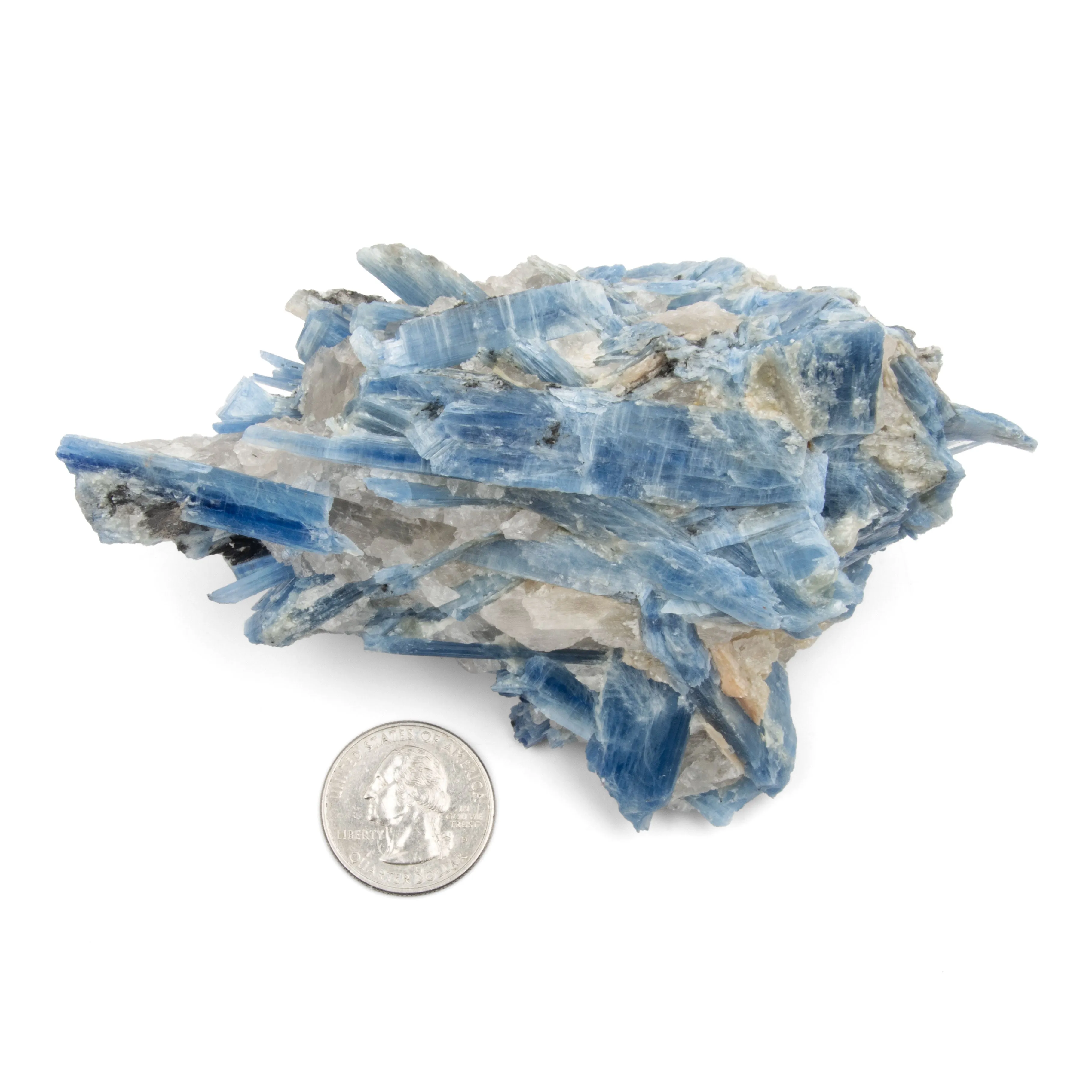 Blue Kyanite with Quartz