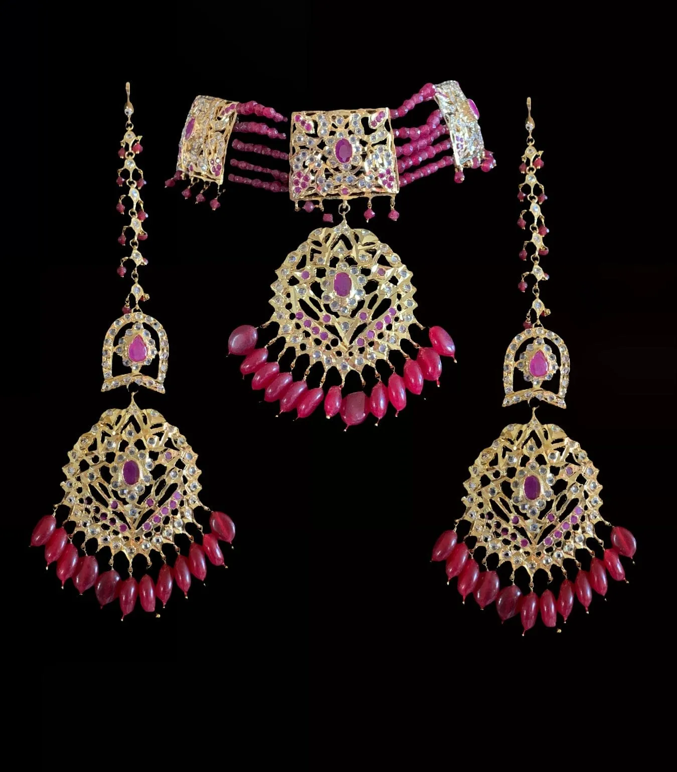 BR20 Gehna bridal set (Ruby ) (READY TO SHIP)