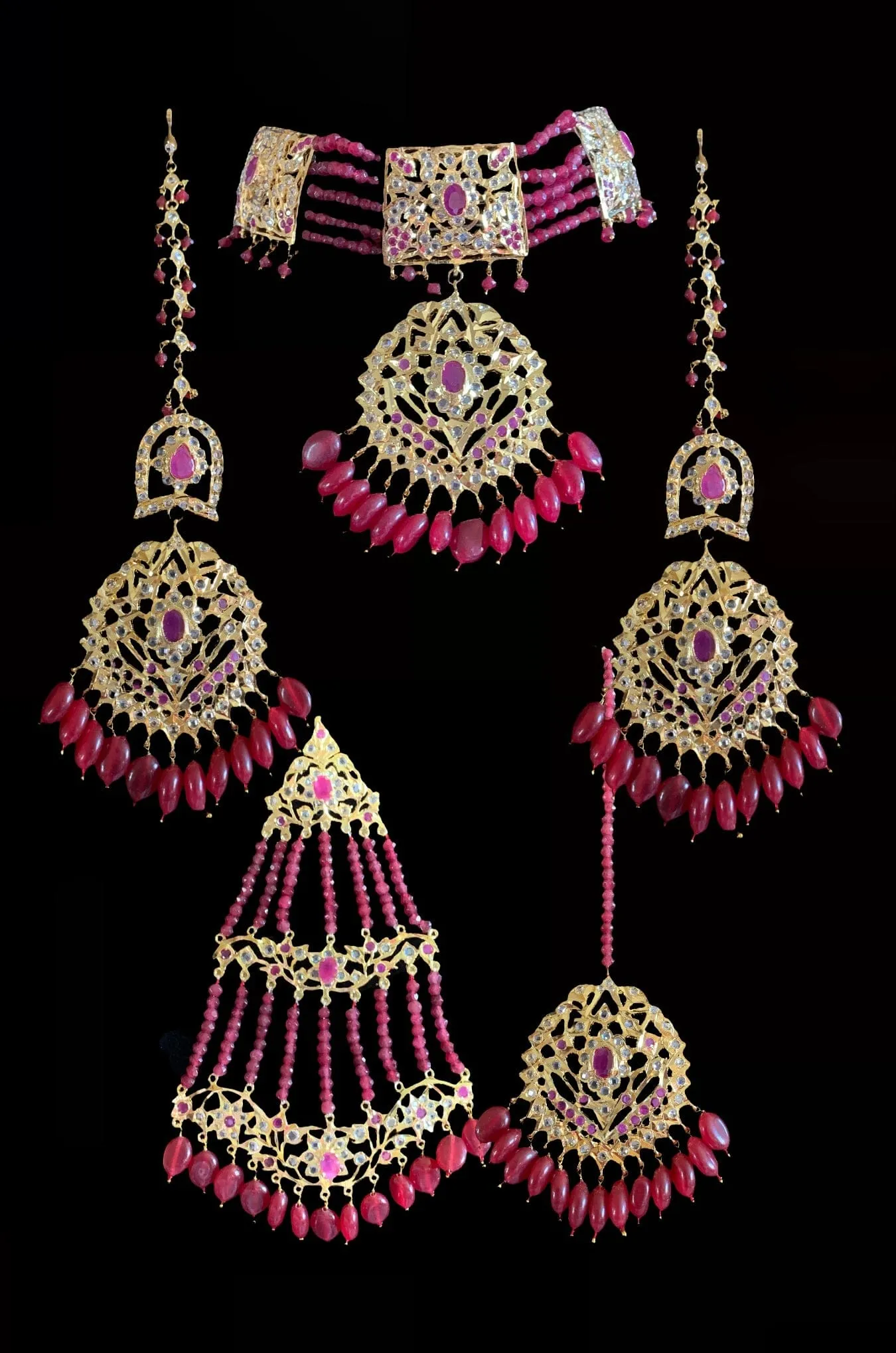 BR20 Gehna bridal set (Ruby ) (READY TO SHIP)