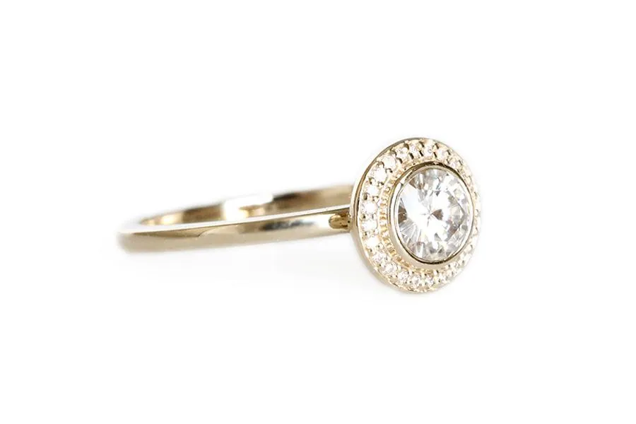 Brie Halo Lab Diamond Ring