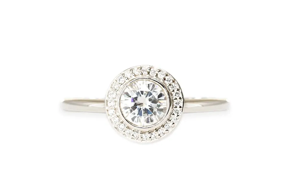 Brie Halo Lab Diamond Ring