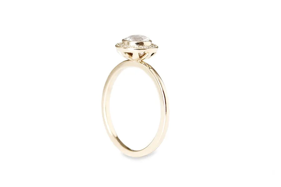 Brie Halo Lab Diamond Ring