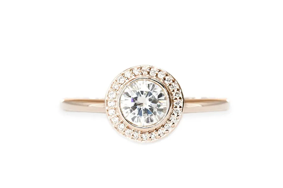 Brie Halo Lab Diamond Ring