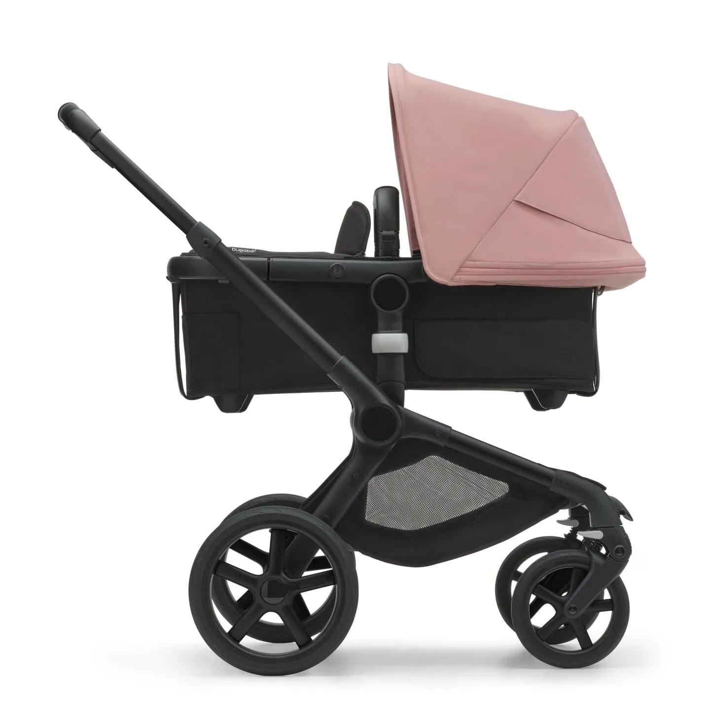 Bugaboo Fox 5, Nuna Turtle and Base Travel System - Black/Midnight Black/Morning Pink