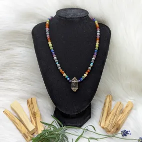 Chakra Balance~ Handmade Healing Beaded Gemstone Necklace~ Energetically Charged Chakra Healing and Balancing