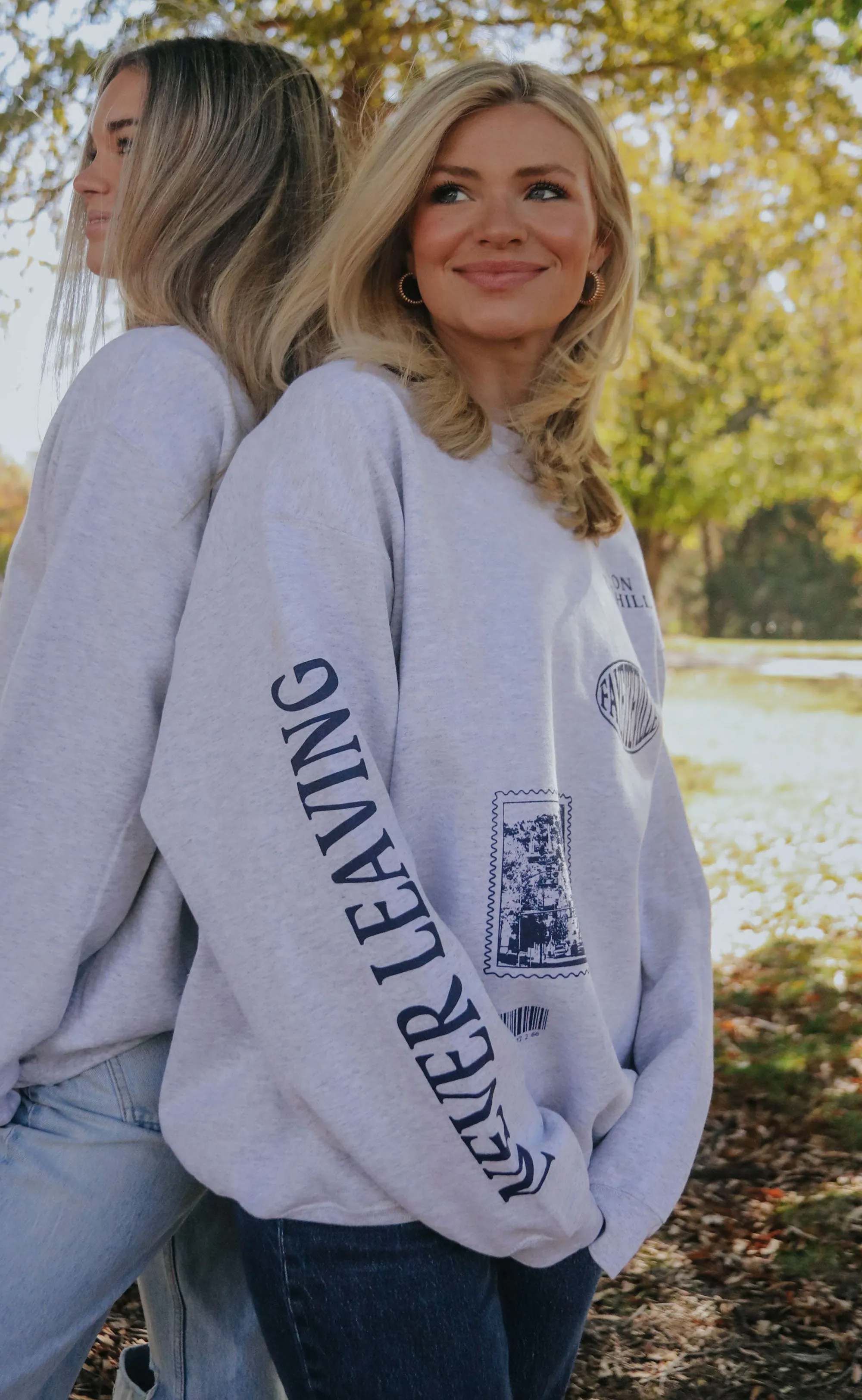 charlie southern: never leaving sweatshirt