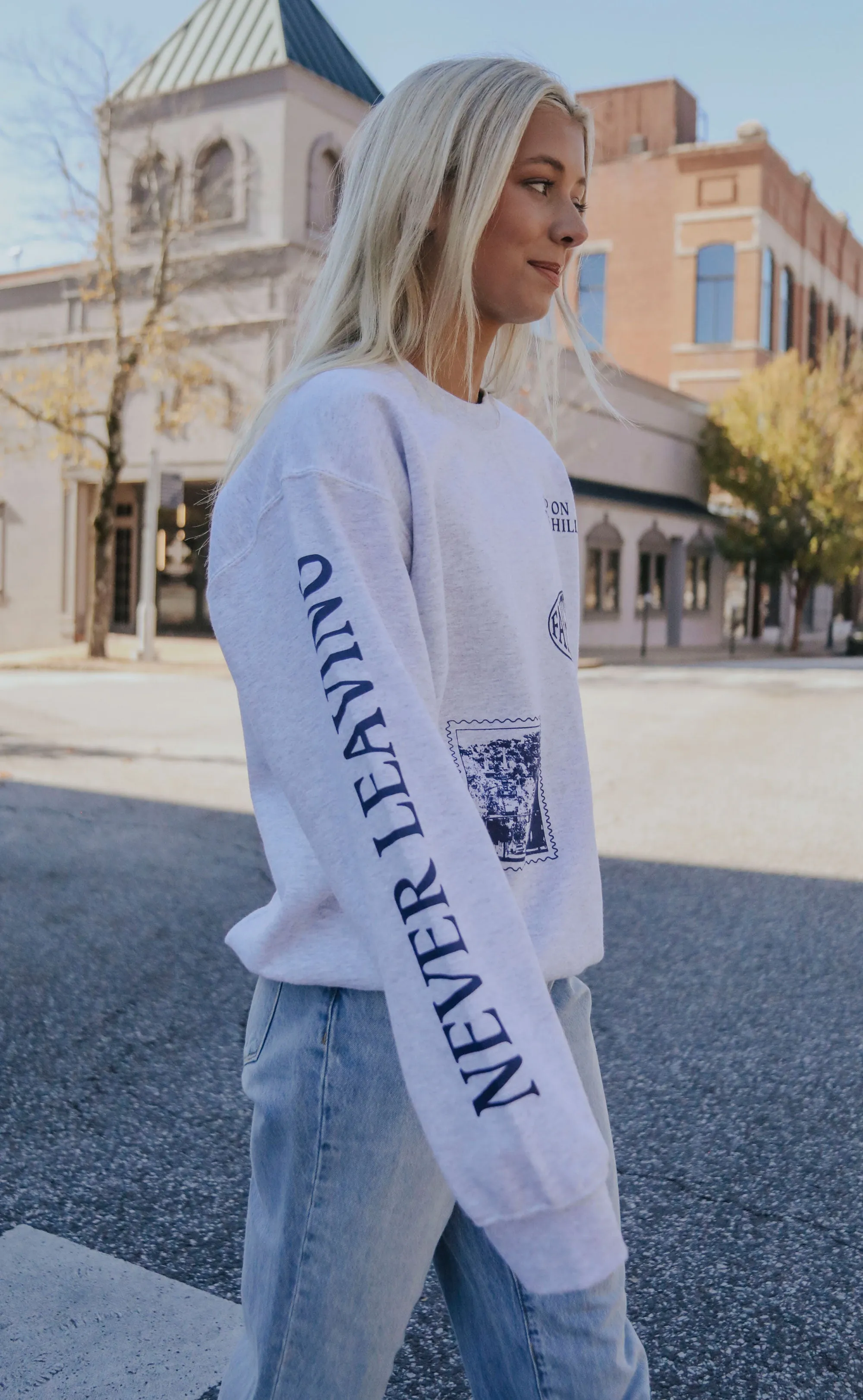 charlie southern: never leaving sweatshirt