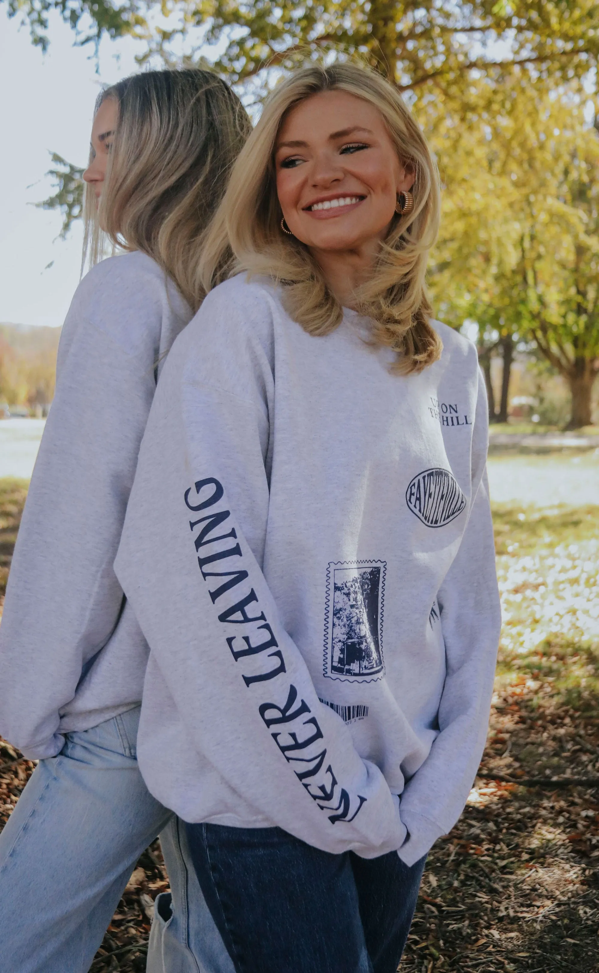 charlie southern: never leaving sweatshirt