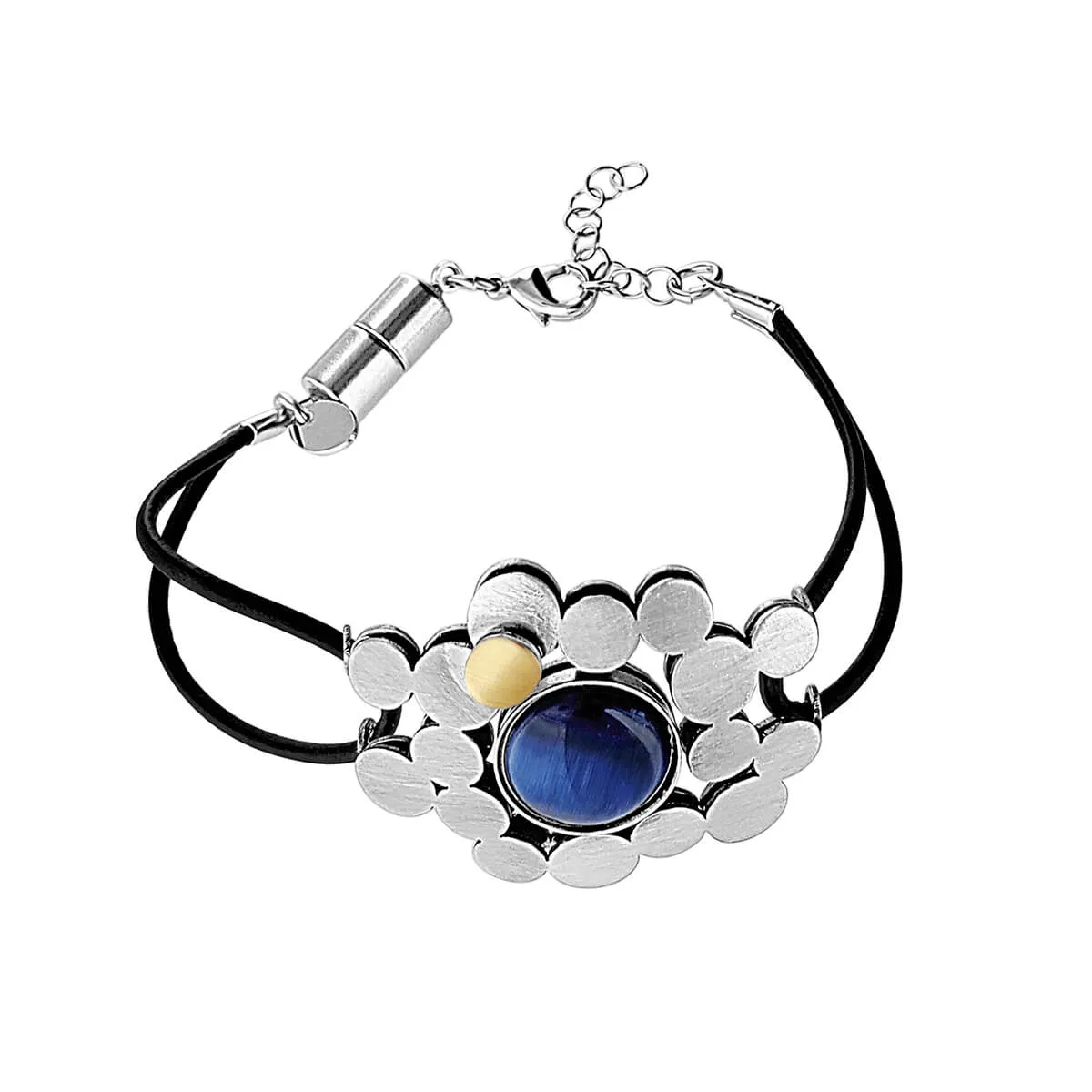 Christophe Poly Circle Celebration Leather Bracelet