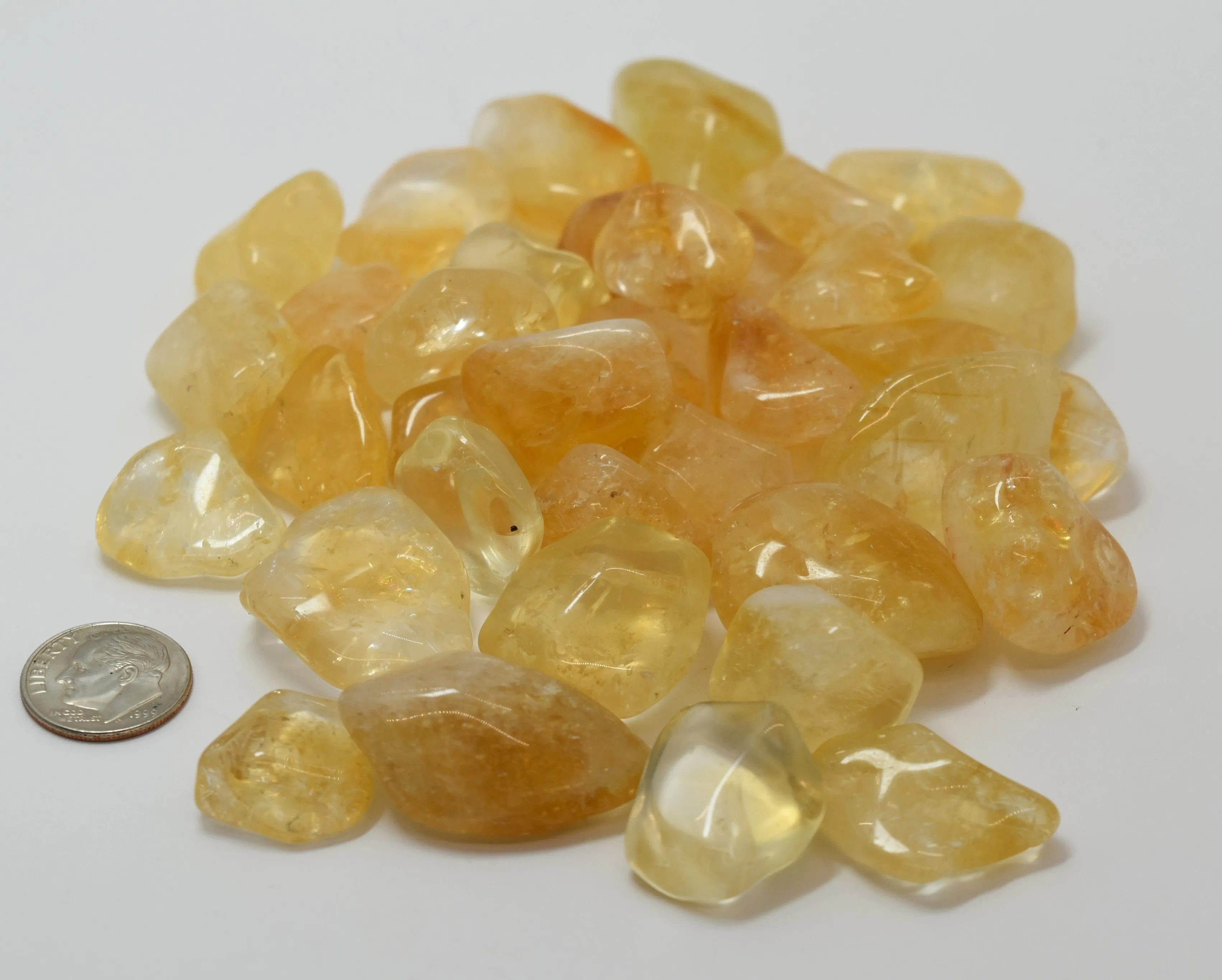 Citrine - Tumbled Large Brazil / Money, Creativity, Personal Power