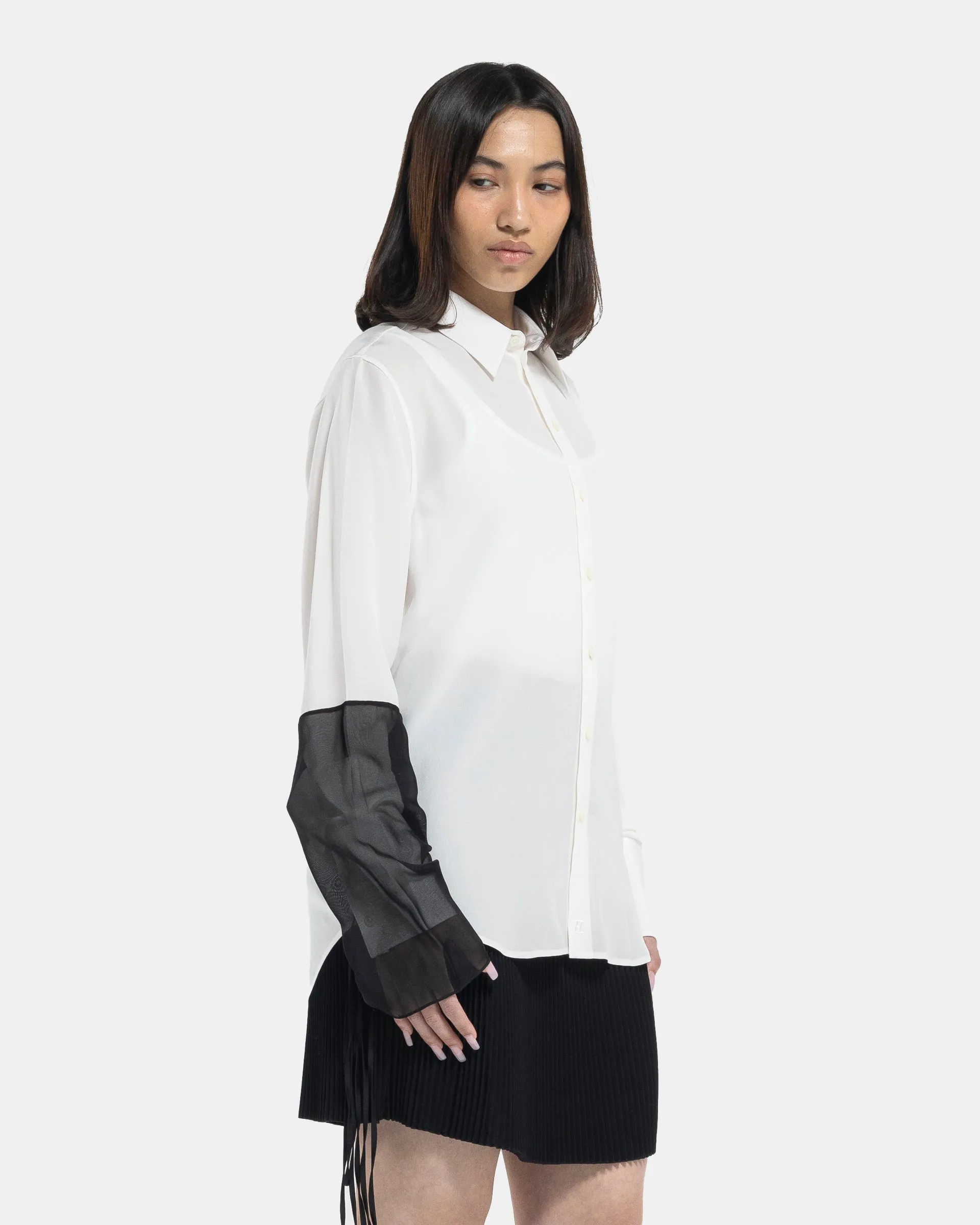 Combo Relaxed Shirt in White and Black