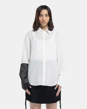 Combo Relaxed Shirt in White and Black