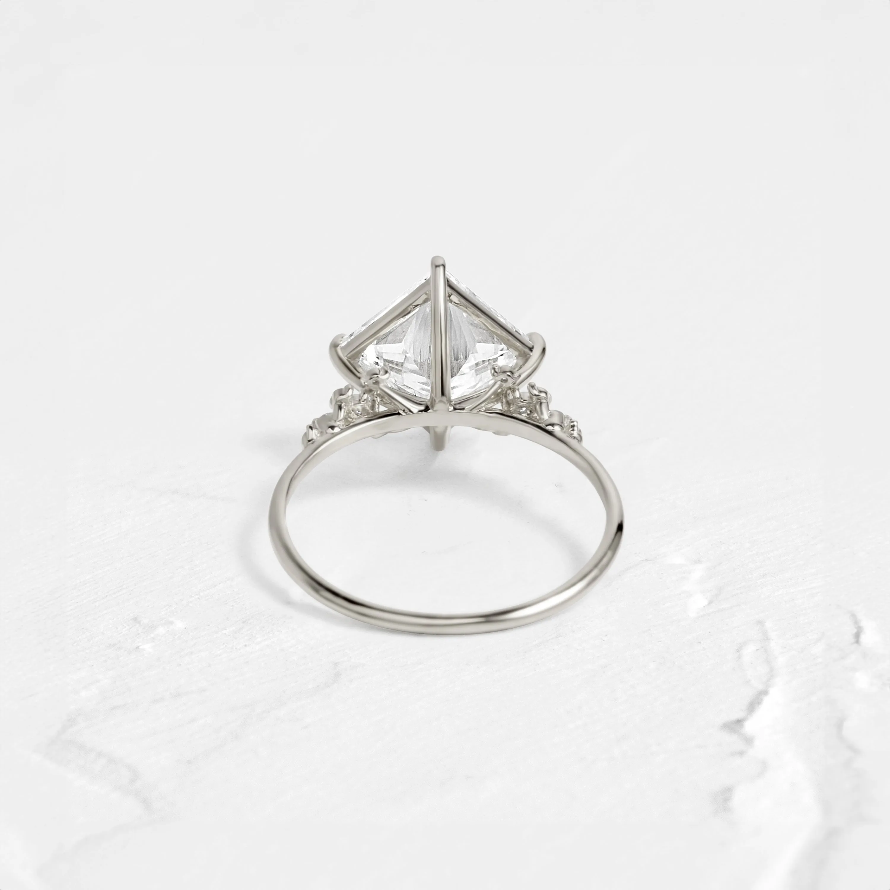 Damask Ring, Princess Cut