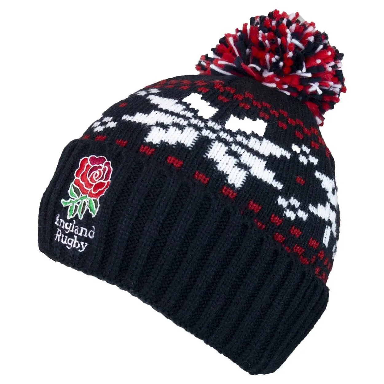 England Rugby Fairisle Beanie