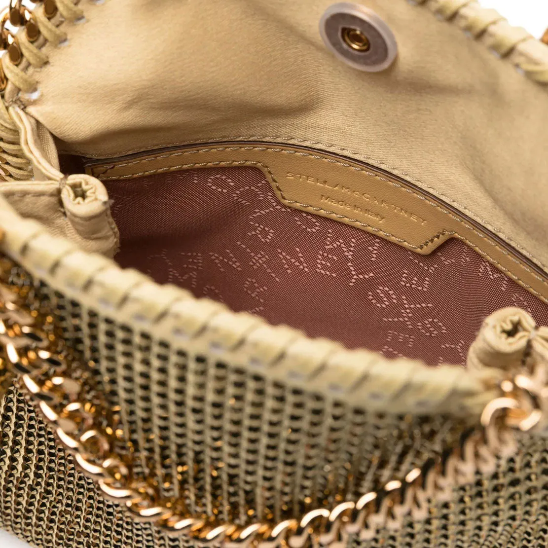 Falabella Tiny Tote, Gold