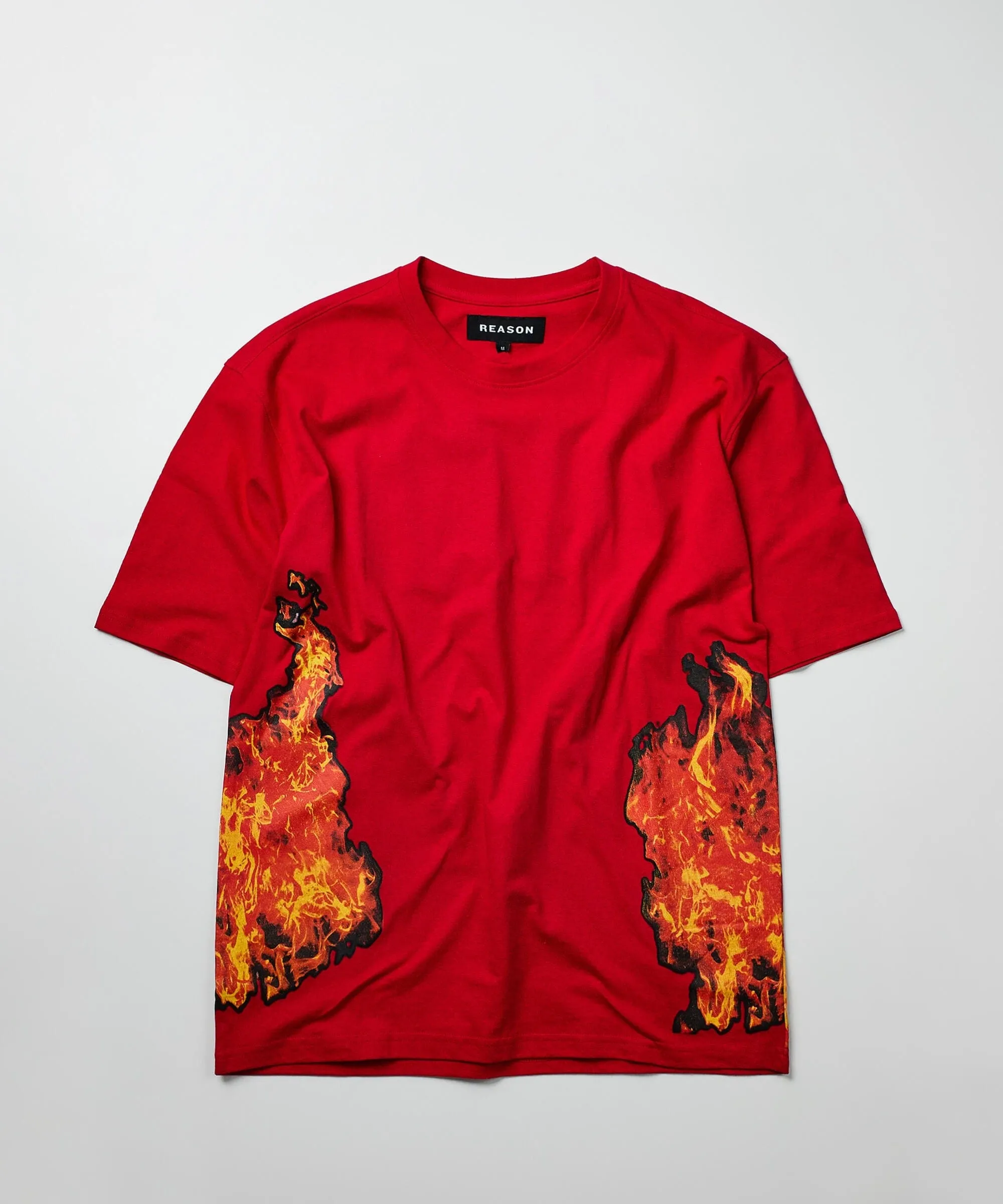 Fearless Oversized Short Sleeve Graphic Tee - Red