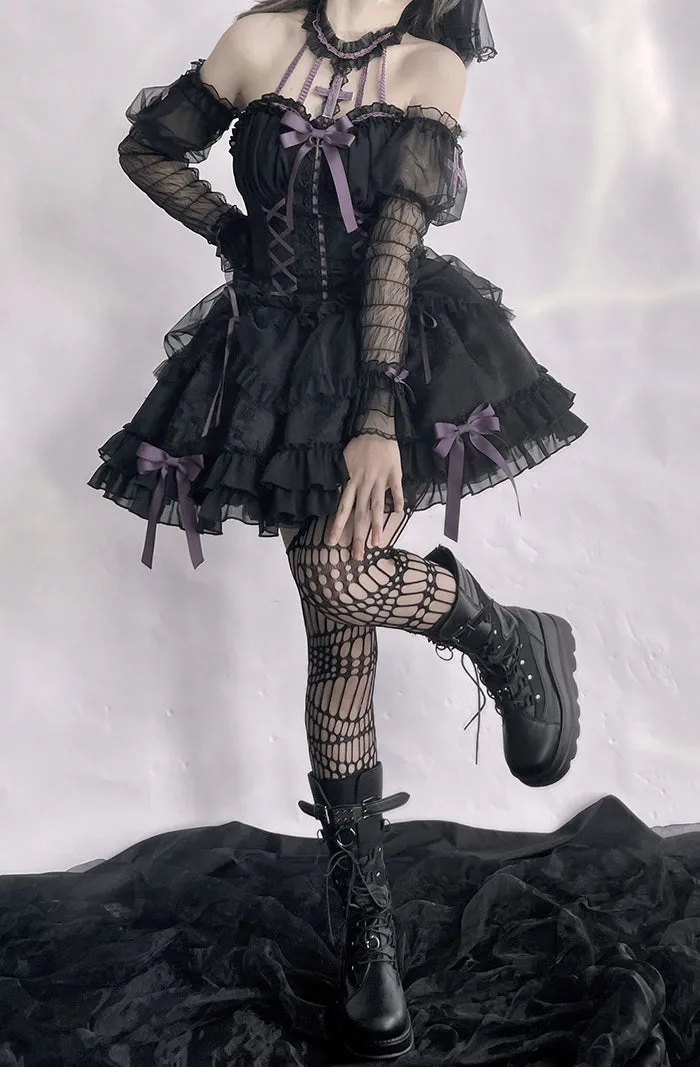 [Full Payment Reservation]Soft Gothic Cross Barbie Doll Halter Lolita Dress SP17397