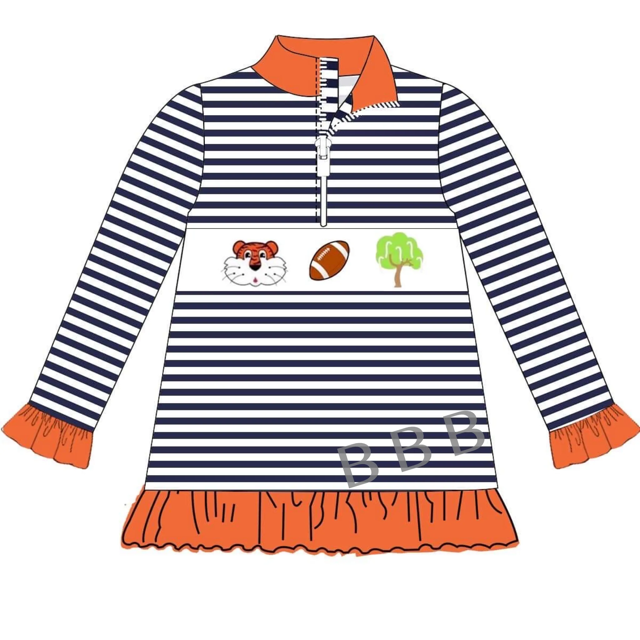 Go Tigers (Blue   Orange) Pullovers - IN STOCK