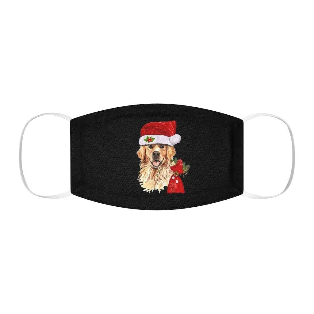 Golden Retriever Christmas Reusable Face Mask