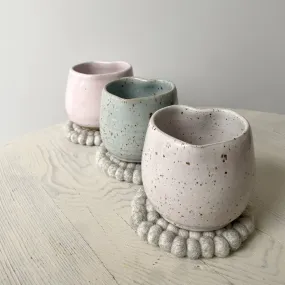 Heart Shaped Ceramic Mugs