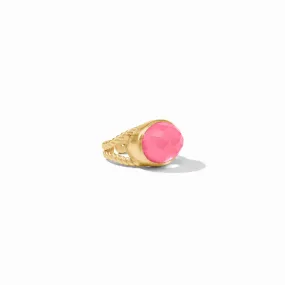 Julie Vos Nassau Statement Ring, Peony Pink