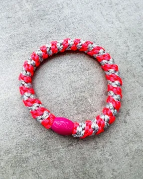 KKNEKKI Haarband "Pink-Neon-Silver-Glitter-Stripe"