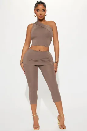 Kylina Capri Set - Mocha