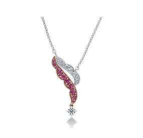 Lorelei Ribbon Ruby Pendant