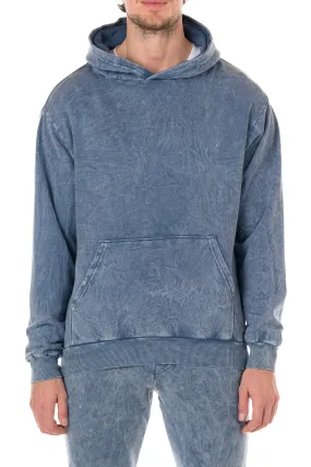 Los Feliz Mineral Wash Hoodie - Blue Stone