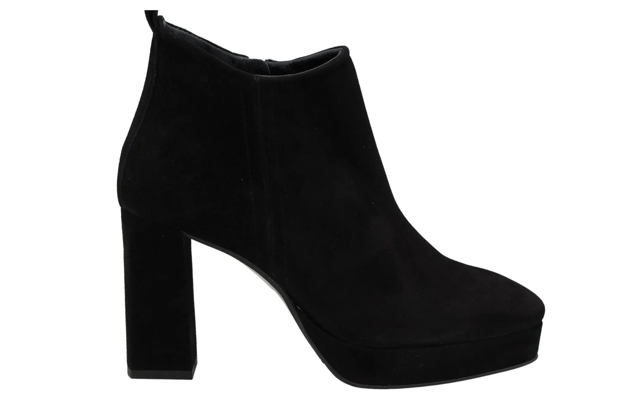 Marian Black Suede Platform Shoeboot