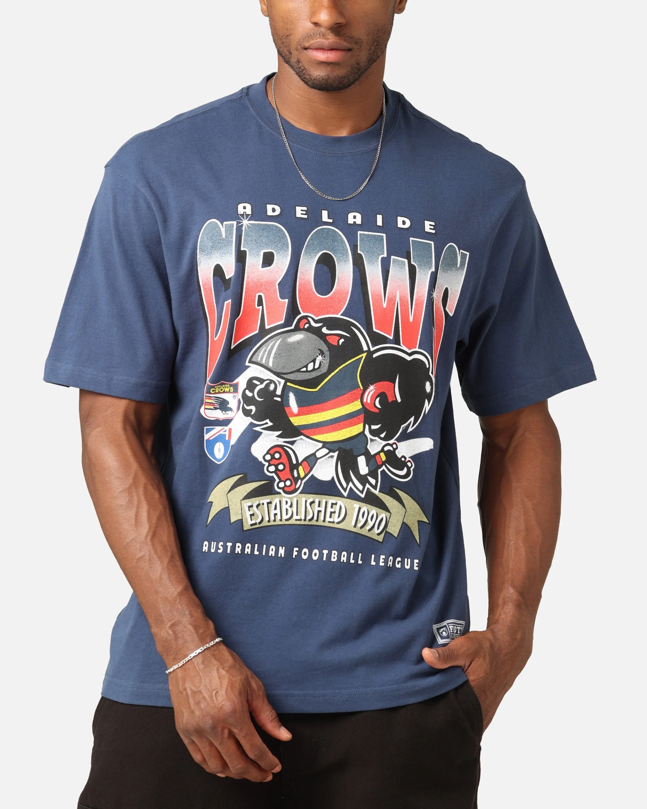 Mitchell & Ness Adelaide Crows Character T-Shirt Blue