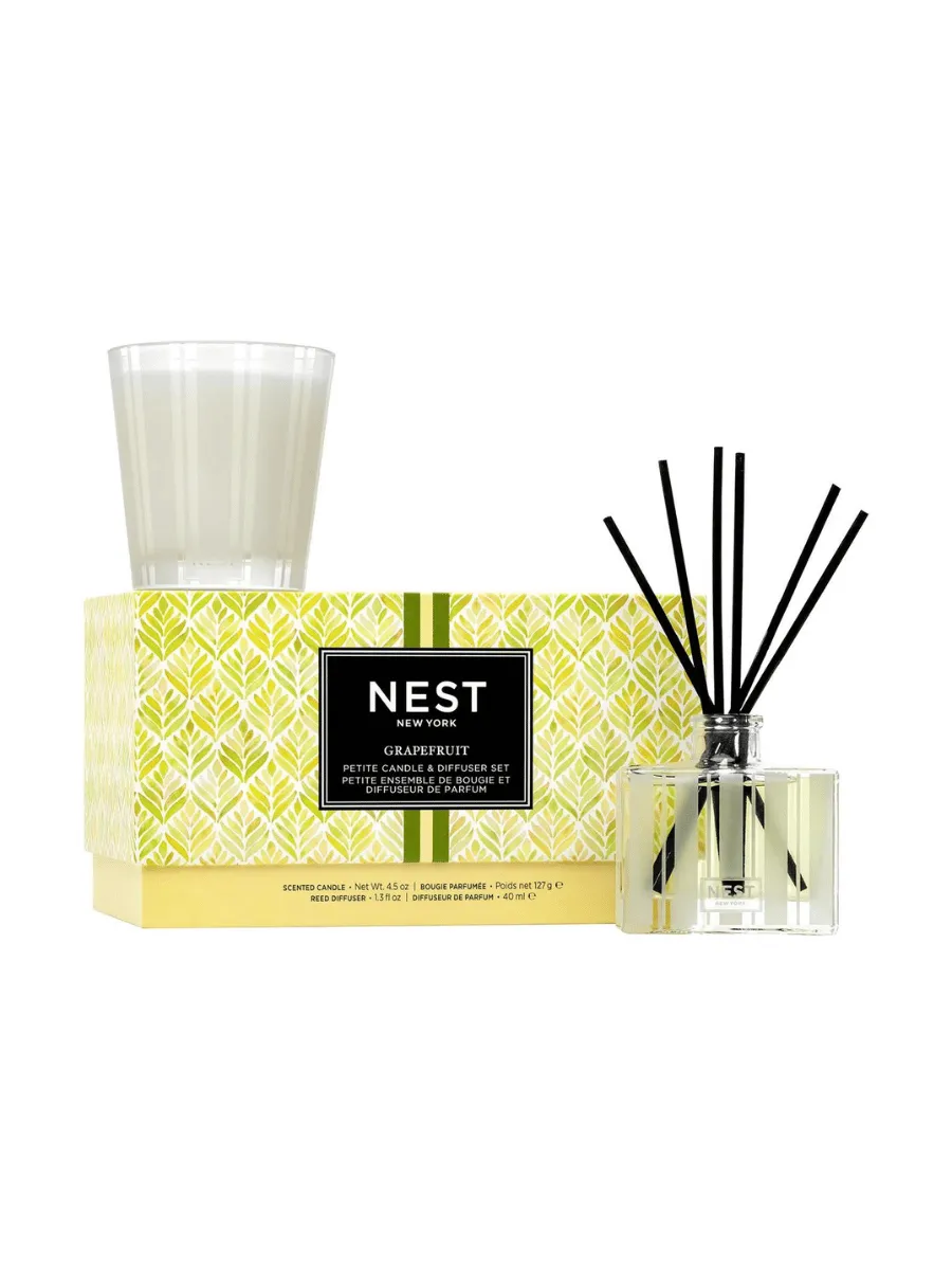 Nest Grapefruit Petite Candle and Diffuser Set