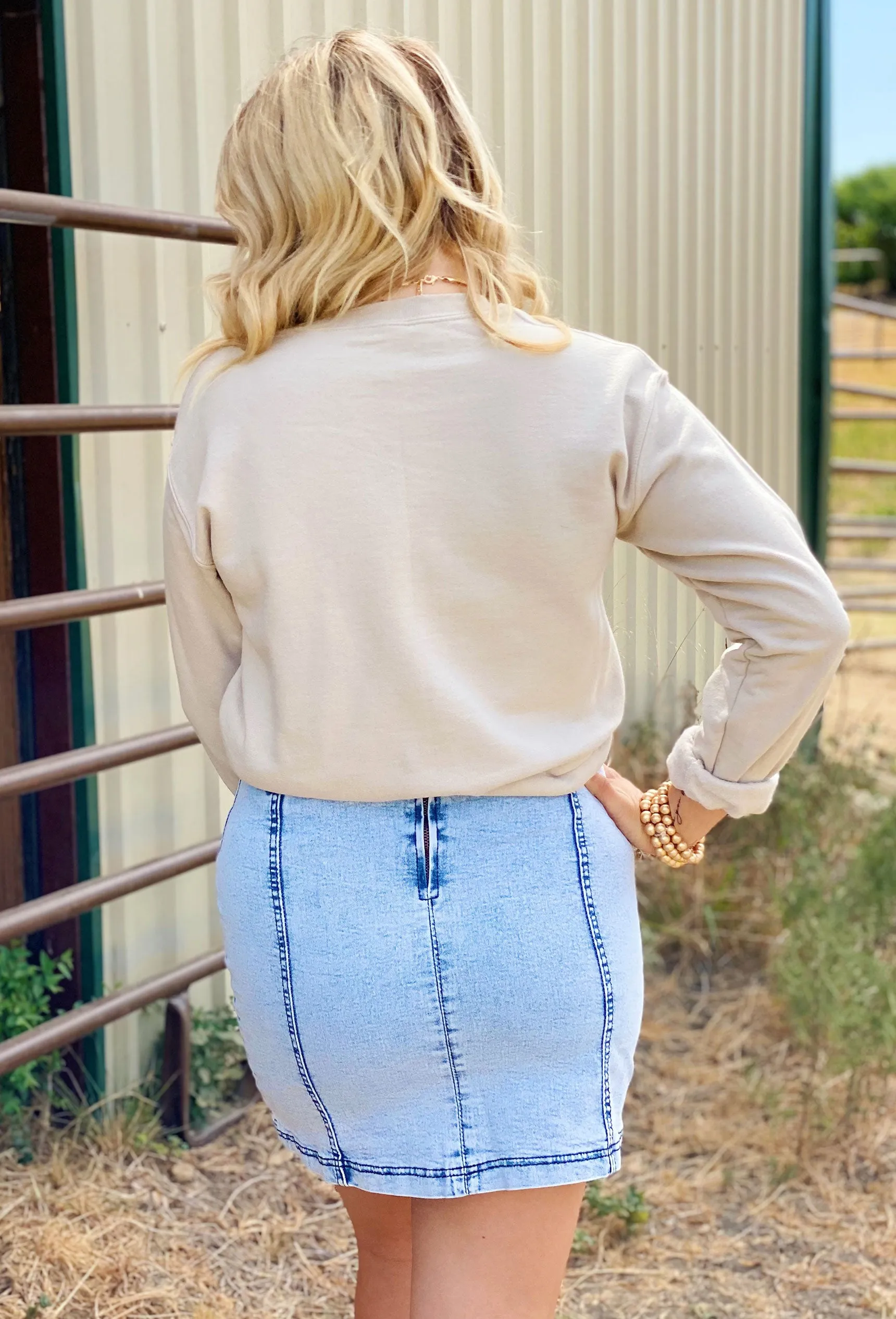 Out and About Denim Skirt