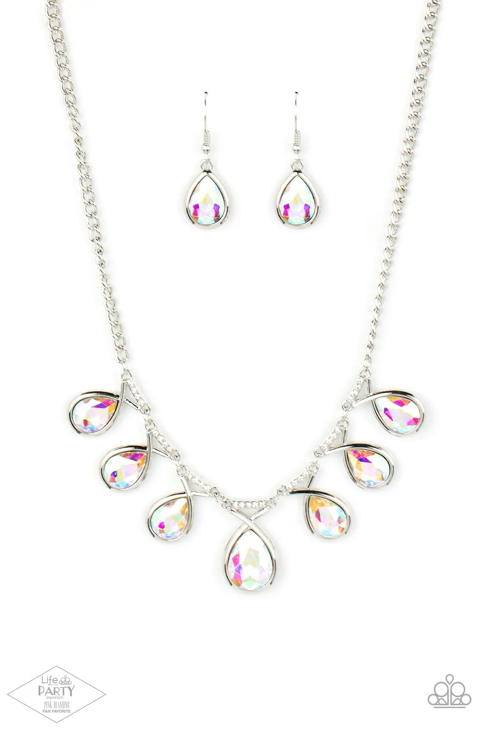 Paparazzi Love At Fierce Sight - Multi Iridescent Necklace