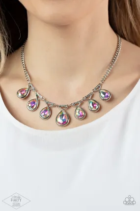 Paparazzi Love At Fierce Sight - Multi Iridescent Necklace