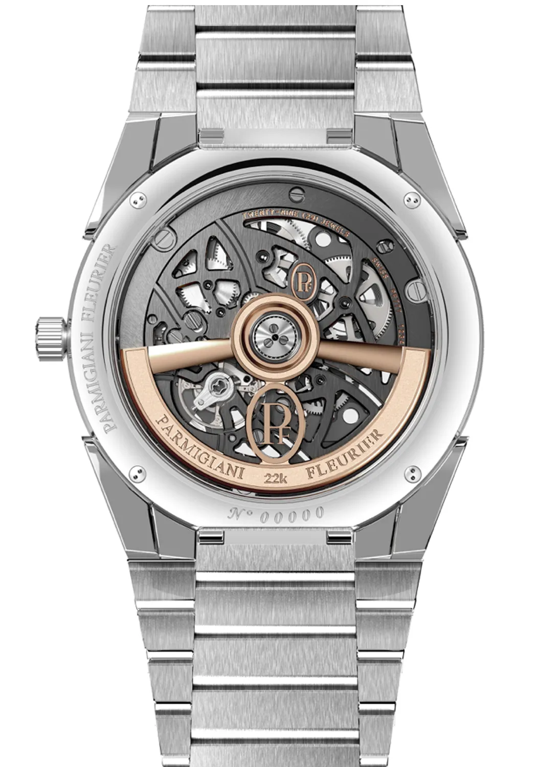 Parmigiani Fleurier Tonda PF Skeleton Steel Platinum Graphite