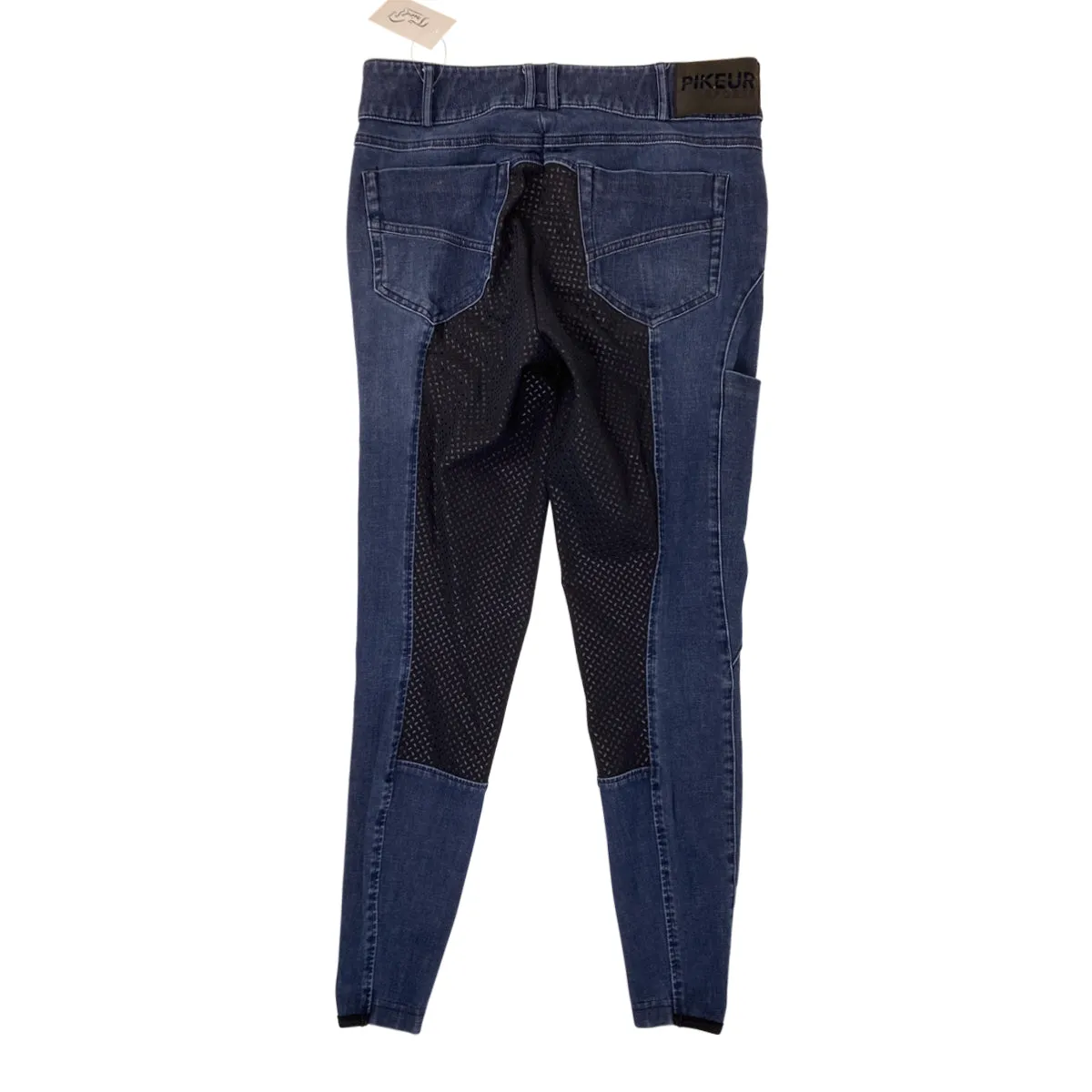 Pikeur 'Lisha' Full Seat Denim Breeches in Denim Blue - Women's 28