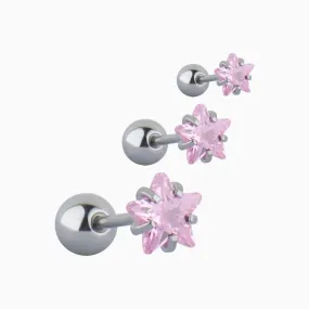 Pink Star Stud