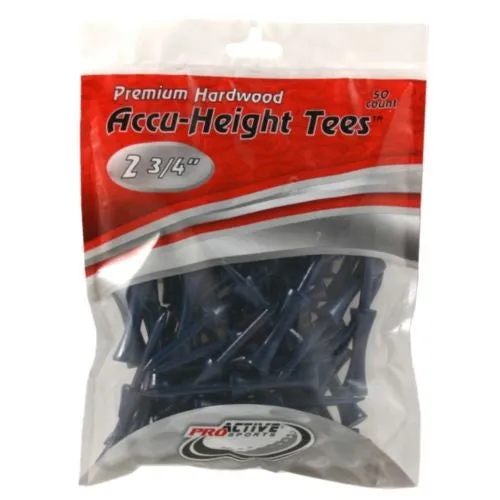 ProActive Sports Premium Hardwood Accu-Height Golf Tees