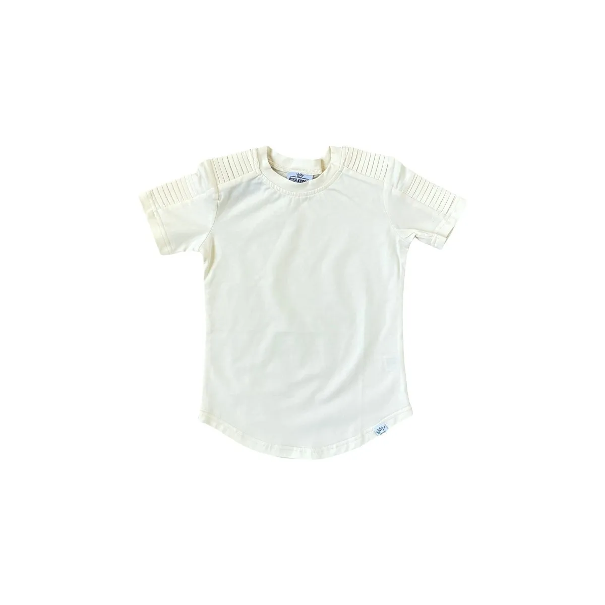 Short Sleeve Biker Shirt- Cream