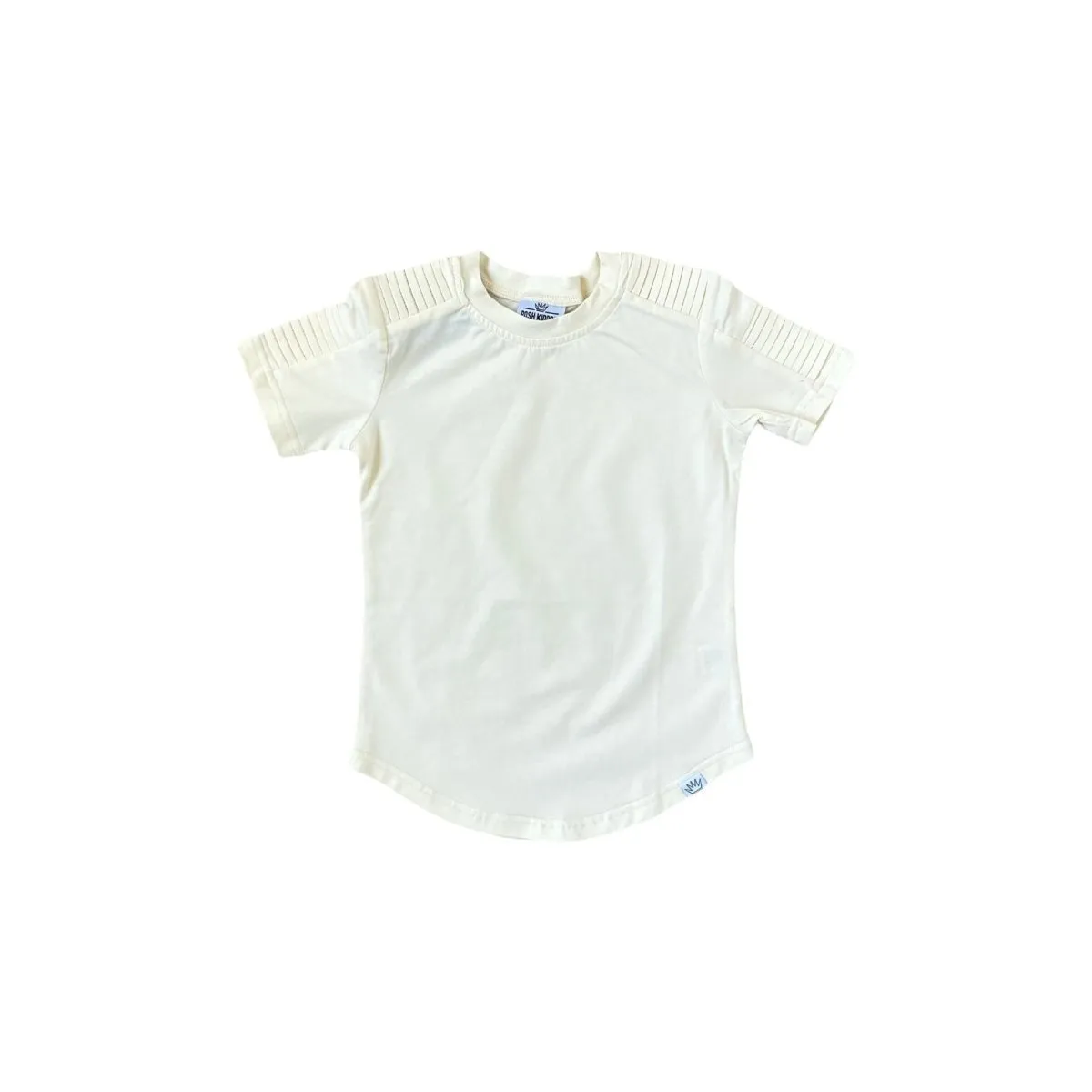 Short Sleeve Biker Shirt- Cream