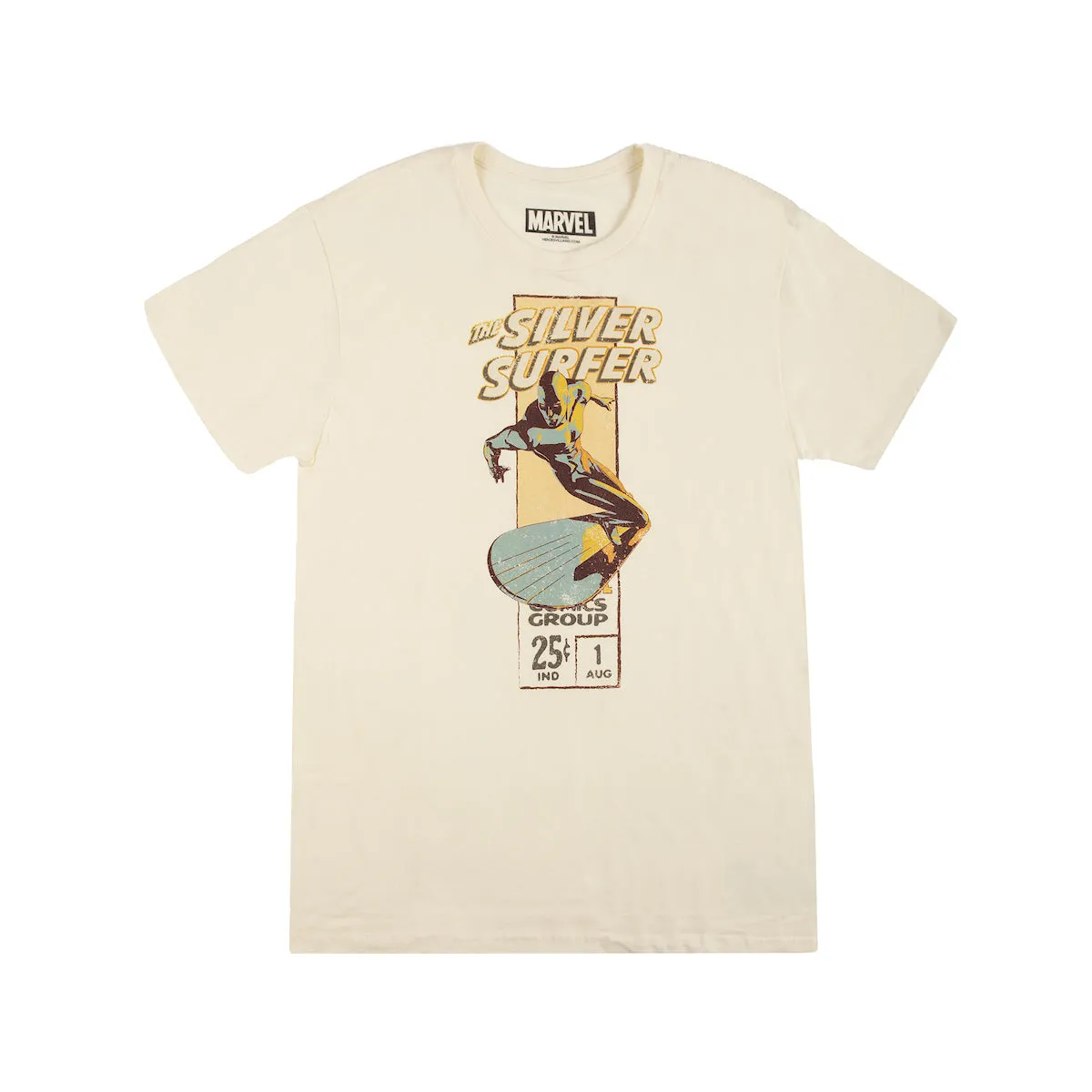 Silver Surfer Posing Natural Tee